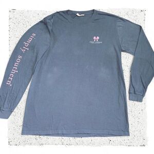 Simply Southern blue long shirt size L #doglover #southern